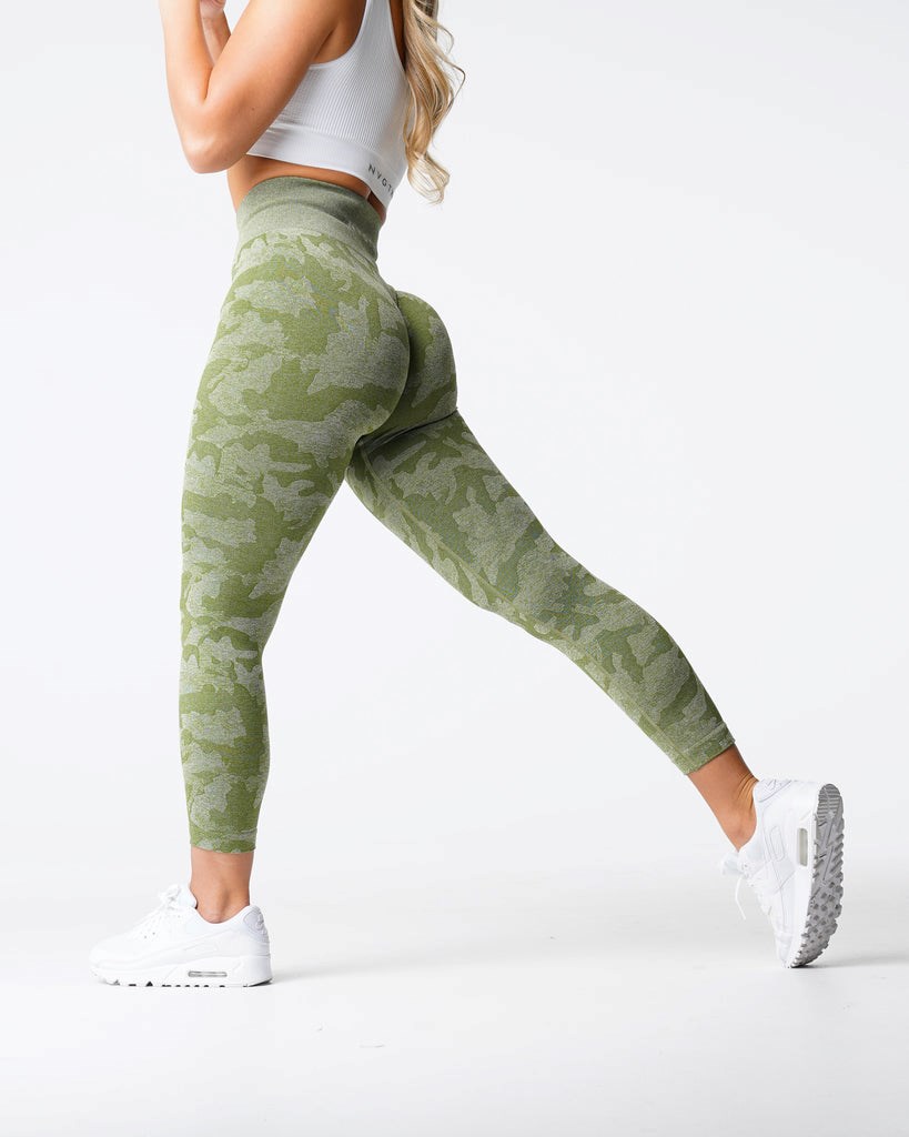 NVGTN Camo Seamless Leggings Meadow | UFA-180679