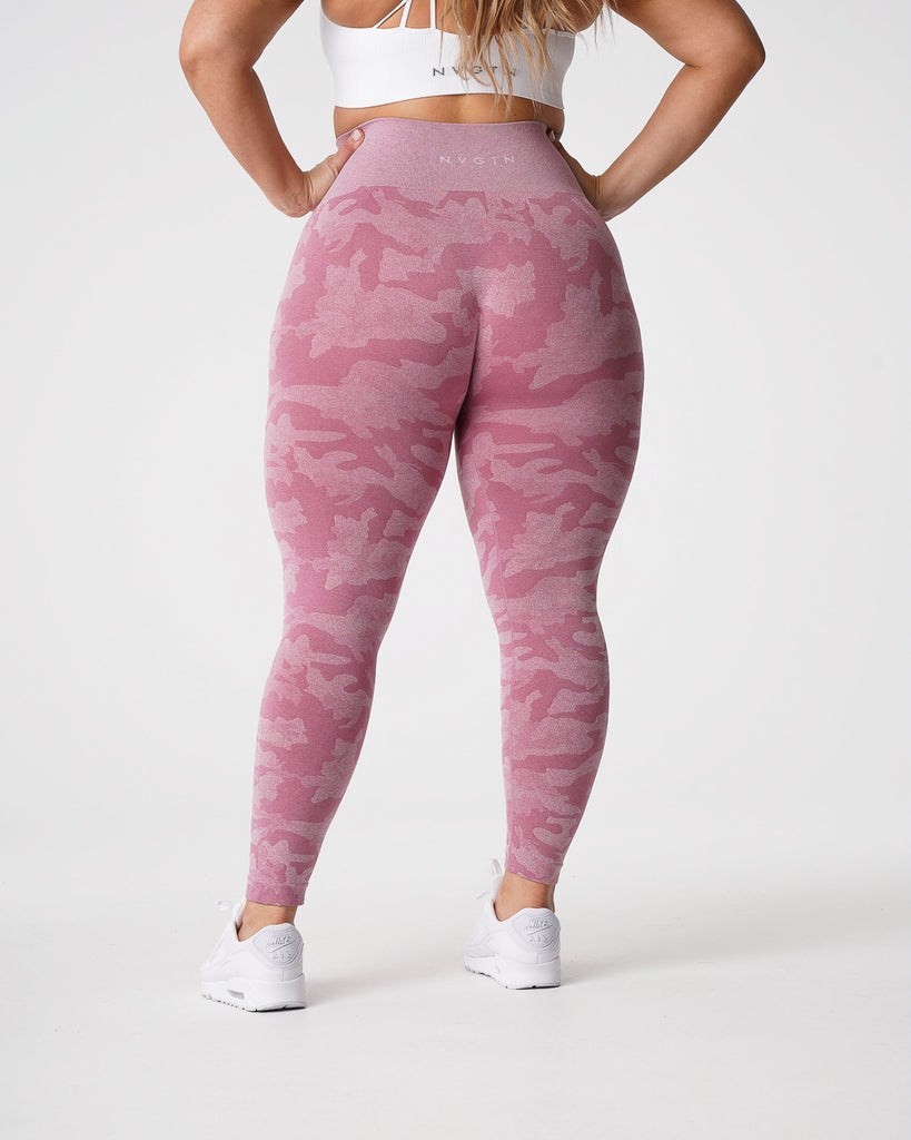 NVGTN Camo Seamless Leggings Ruzove | YGU-614328