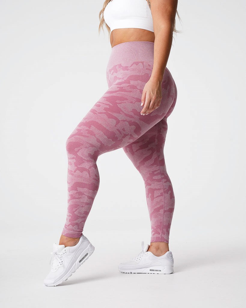 NVGTN Camo Seamless Leggings Ruzove | YGU-614328