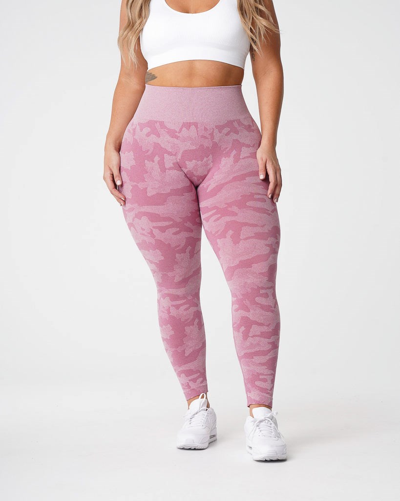 NVGTN Camo Seamless Leggings Ruzove | YGU-614328