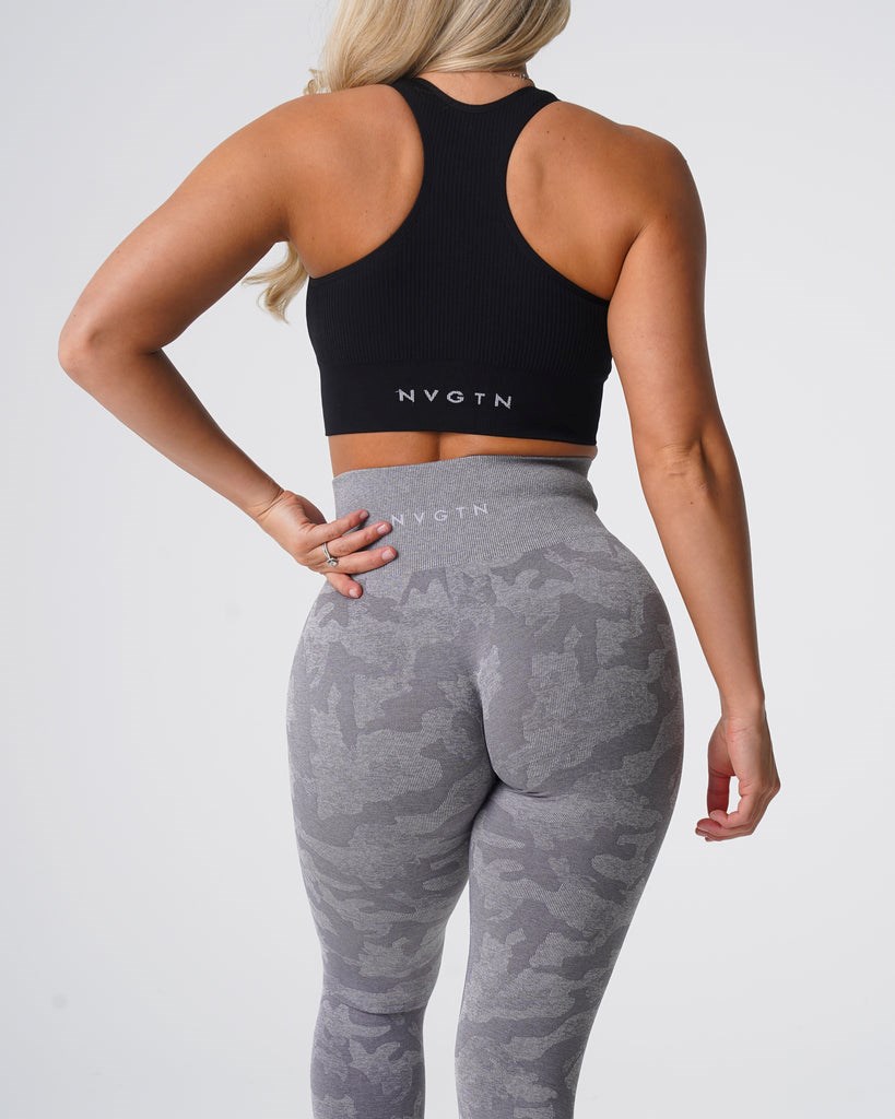 NVGTN Camo Seamless Leggings Siva | GNZ-438095