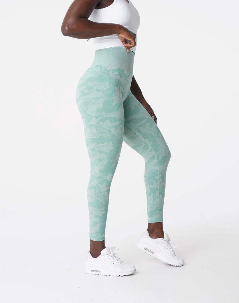 NVGTN Camo Seamless Leggings Zelene | QIR-956473