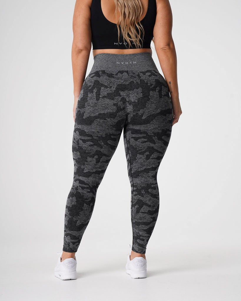 NVGTN Camo Seamless Leggings Čierne | WJA-297806