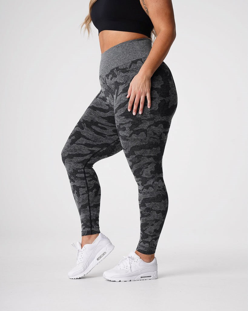 NVGTN Camo Seamless Leggings Čierne | WJA-297806