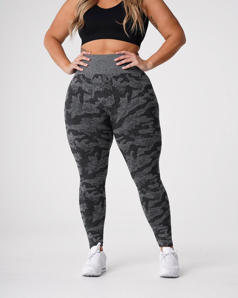 NVGTN Camo Seamless Leggings Čierne | WJA-297806