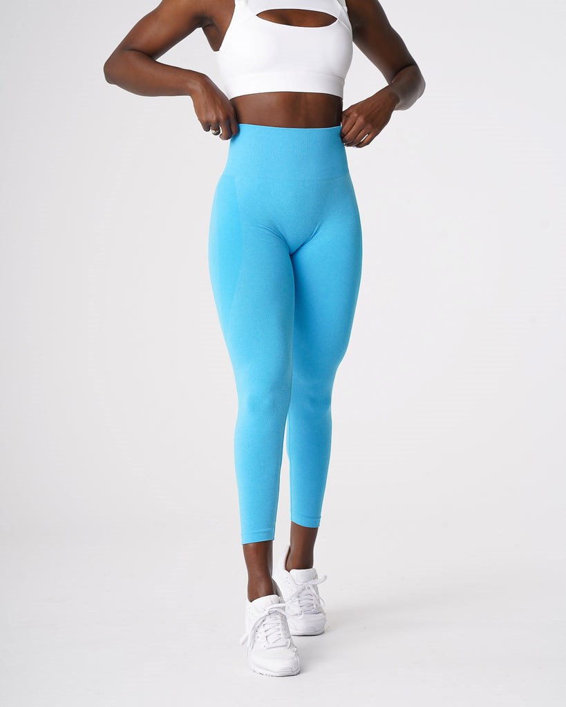 NVGTN Contour Seamless Leggings Aqua | TLR-239480