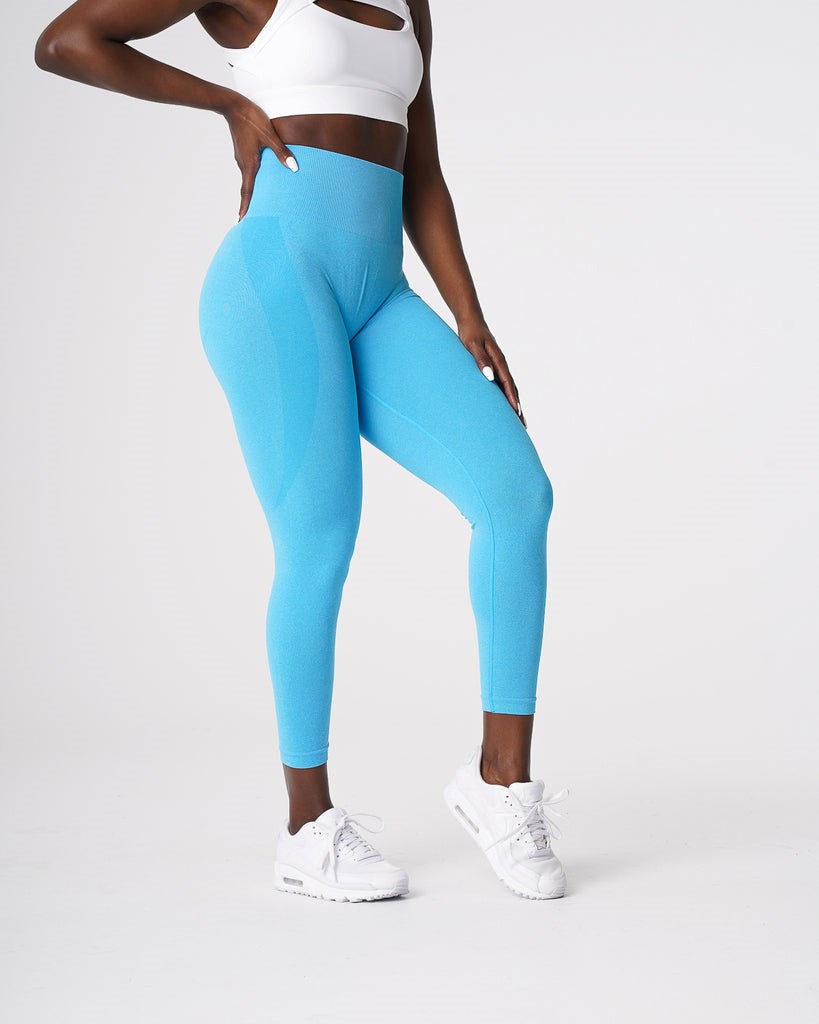 NVGTN Contour Seamless Leggings Aqua | TLR-239480