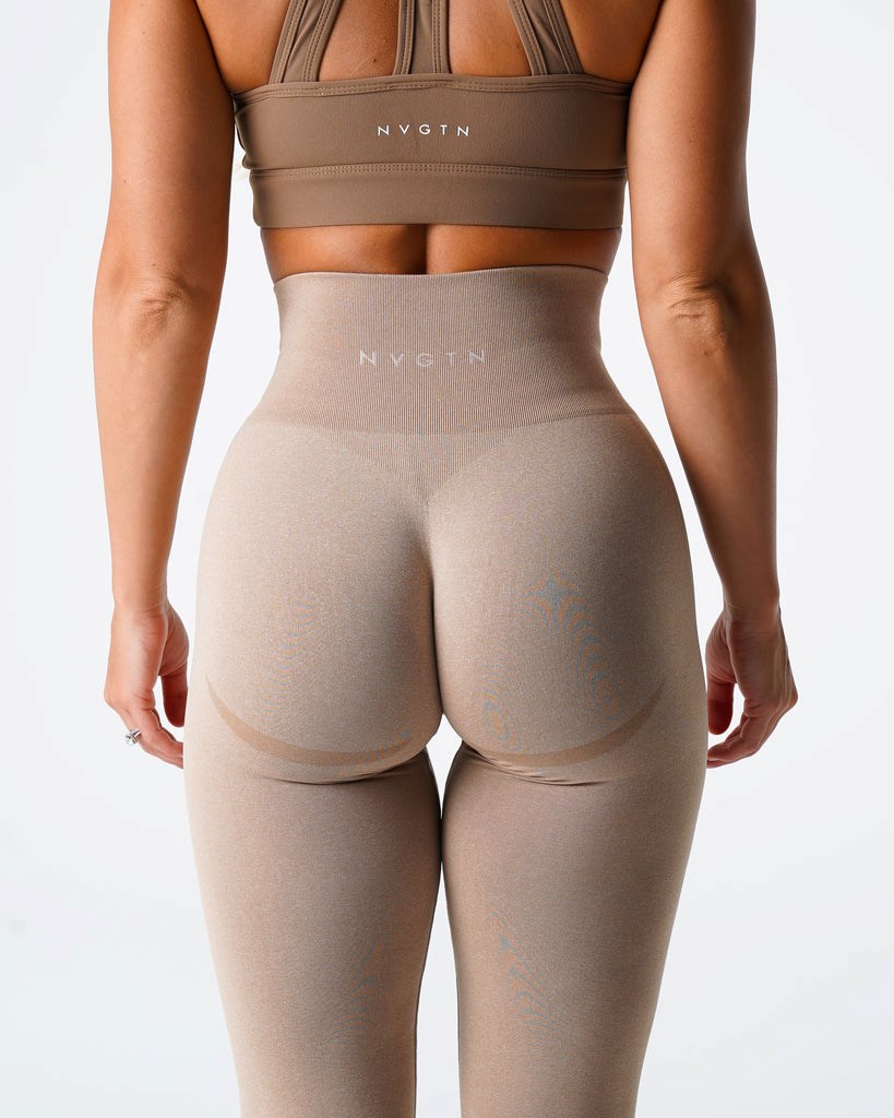 NVGTN Contour Seamless Leggings Béžové | FRY-587396