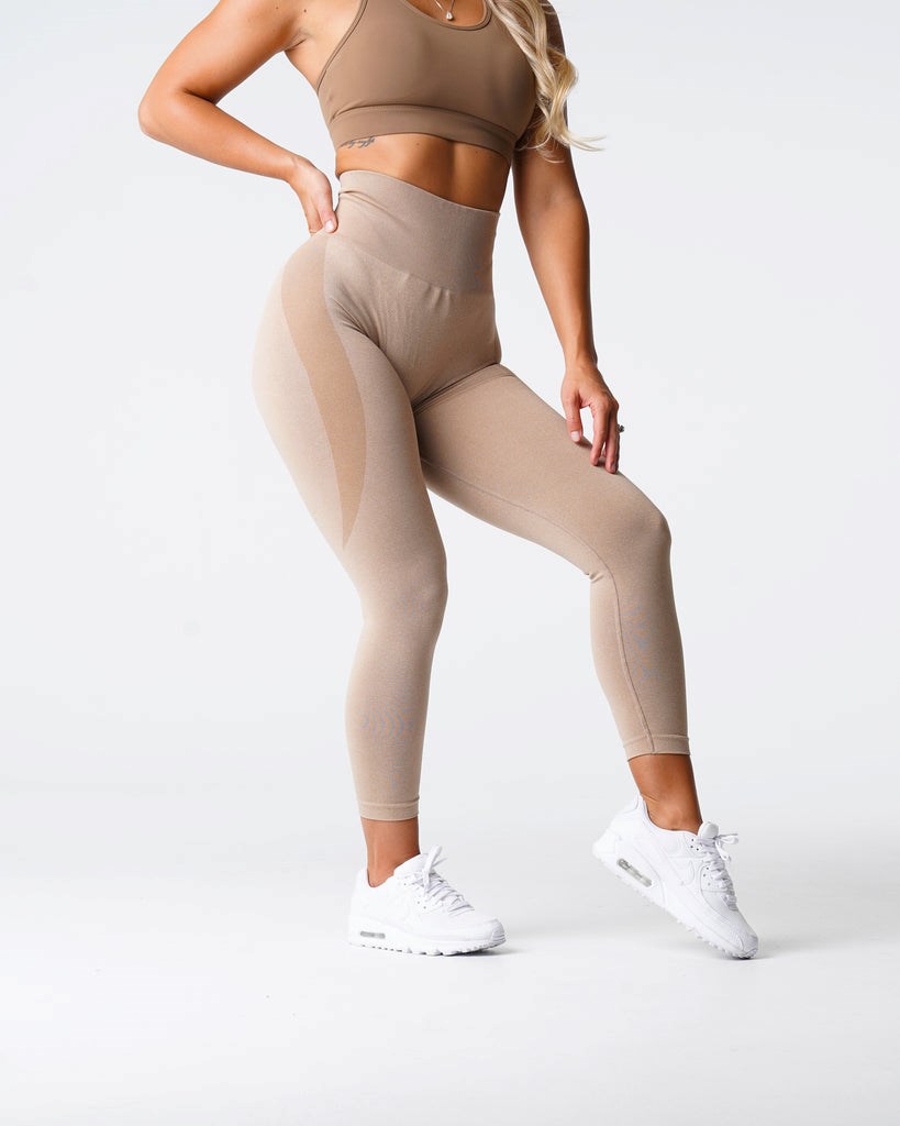 NVGTN Contour Seamless Leggings Béžové | FRY-587396