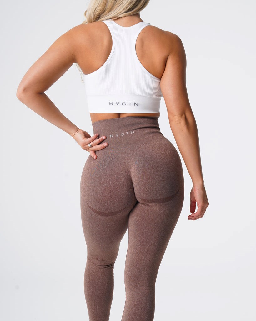 NVGTN Contour Seamless Leggings Cocoa | DQG-410293