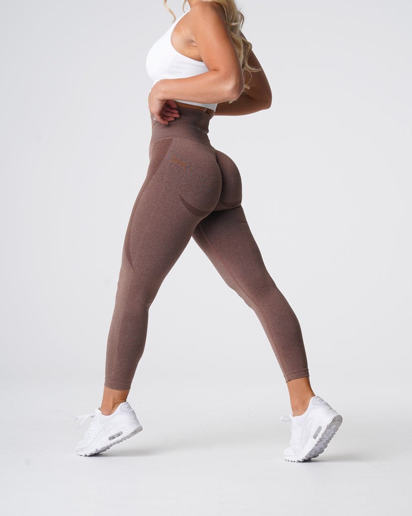 NVGTN Contour Seamless Leggings Cocoa | DQG-410293