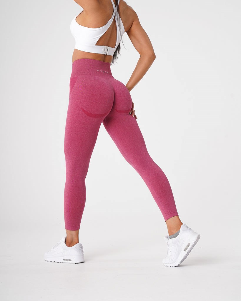 NVGTN Contour Seamless Leggings Crimson | HAY-205673