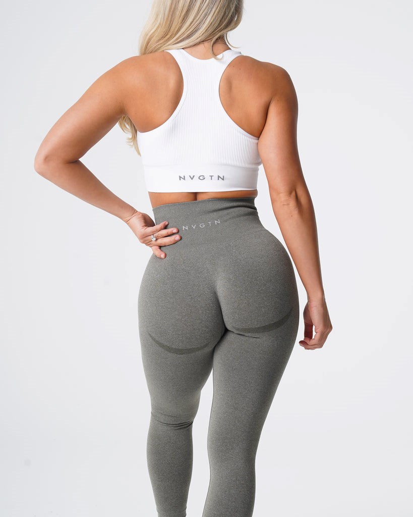 NVGTN Contour Seamless Leggings Hnedožltý Zelene | JCR-320496