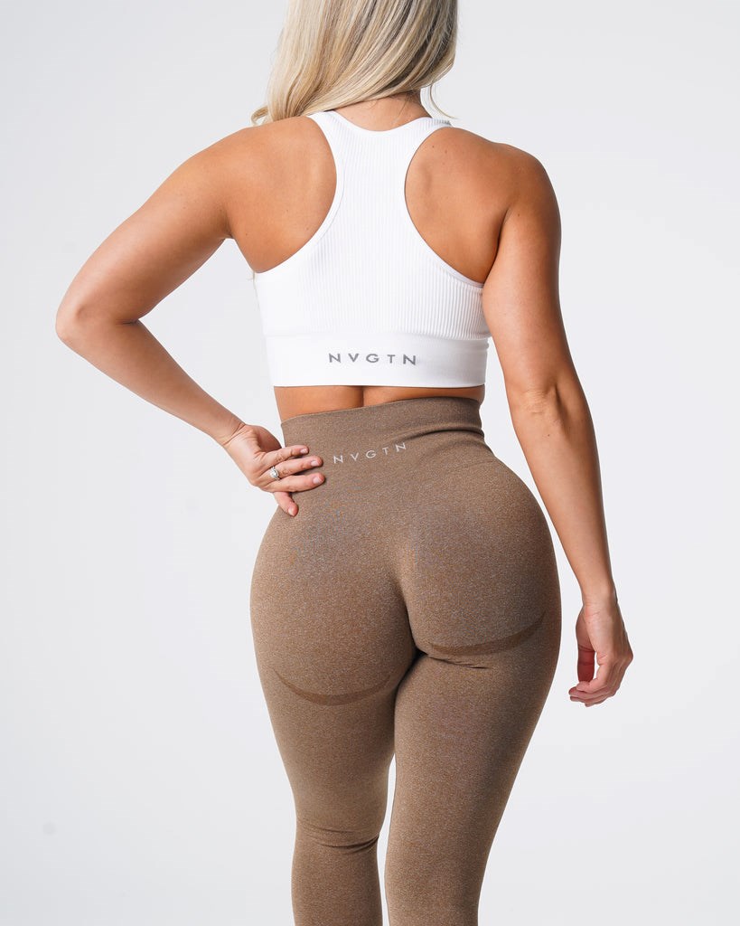 NVGTN Contour Seamless Leggings Mocha | YGK-702896