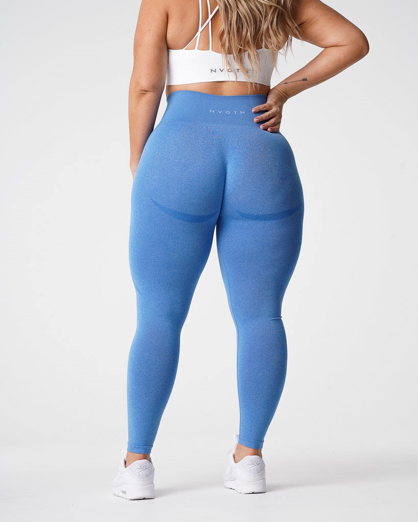 NVGTN Contour Seamless Leggings Modre | UVG-259148