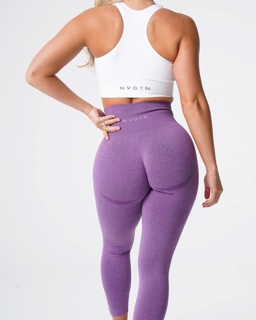 NVGTN Contour Seamless Leggings Violet | MCF-791345