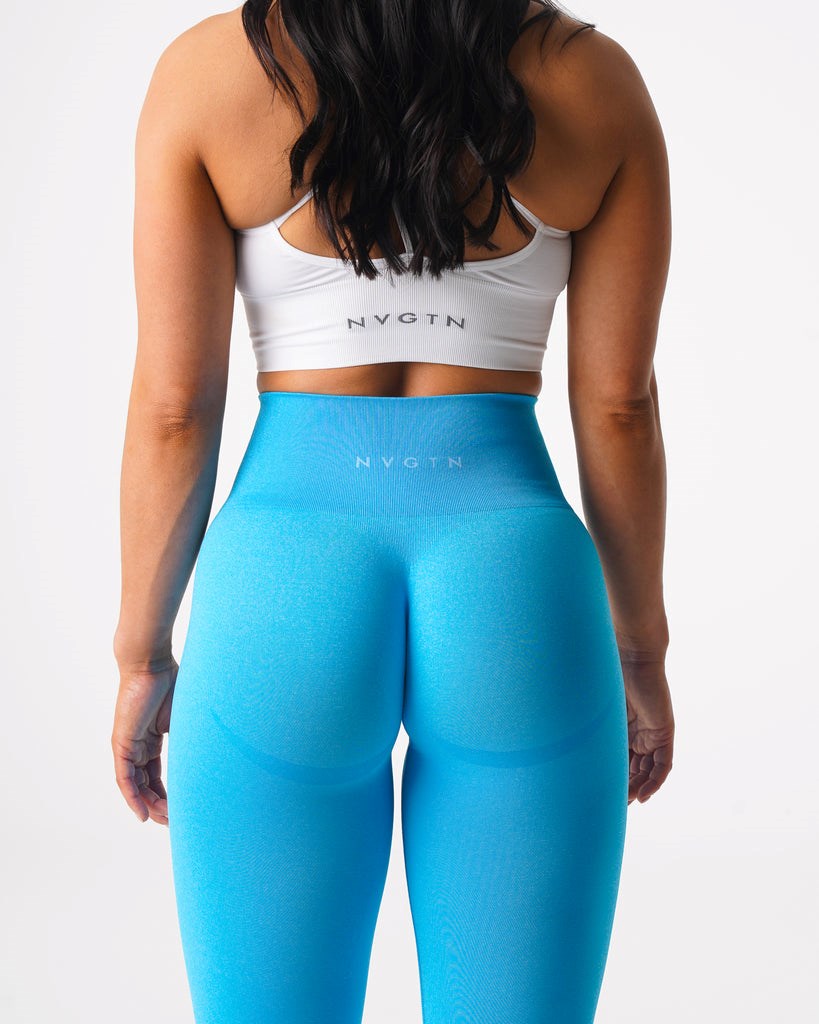 NVGTN Curve Seamless Leggings Aqua | TEL-810945