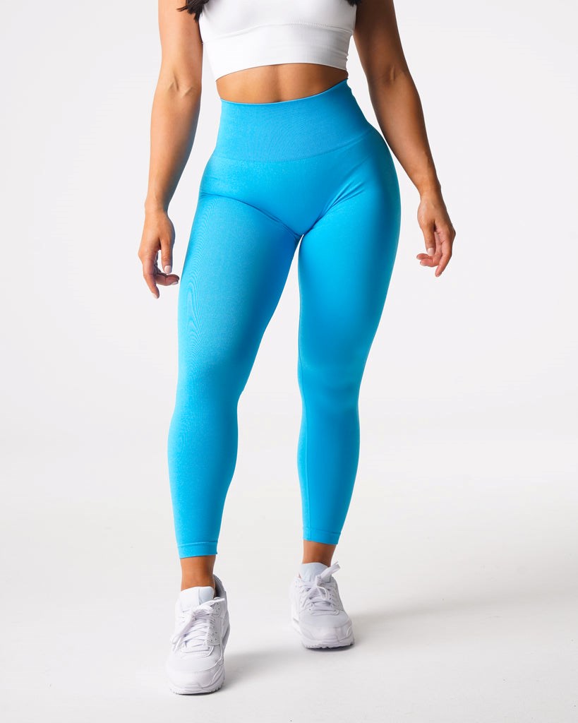 NVGTN Curve Seamless Leggings Aqua | TEL-810945