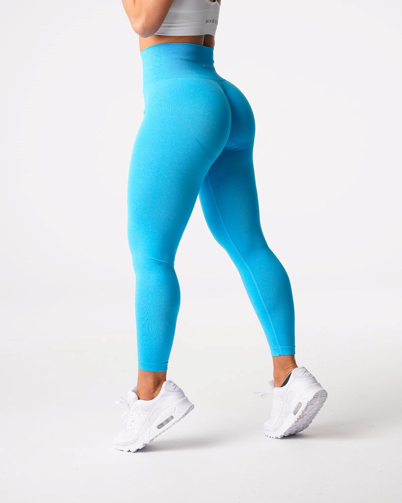 NVGTN Curve Seamless Leggings Aqua | TEL-810945