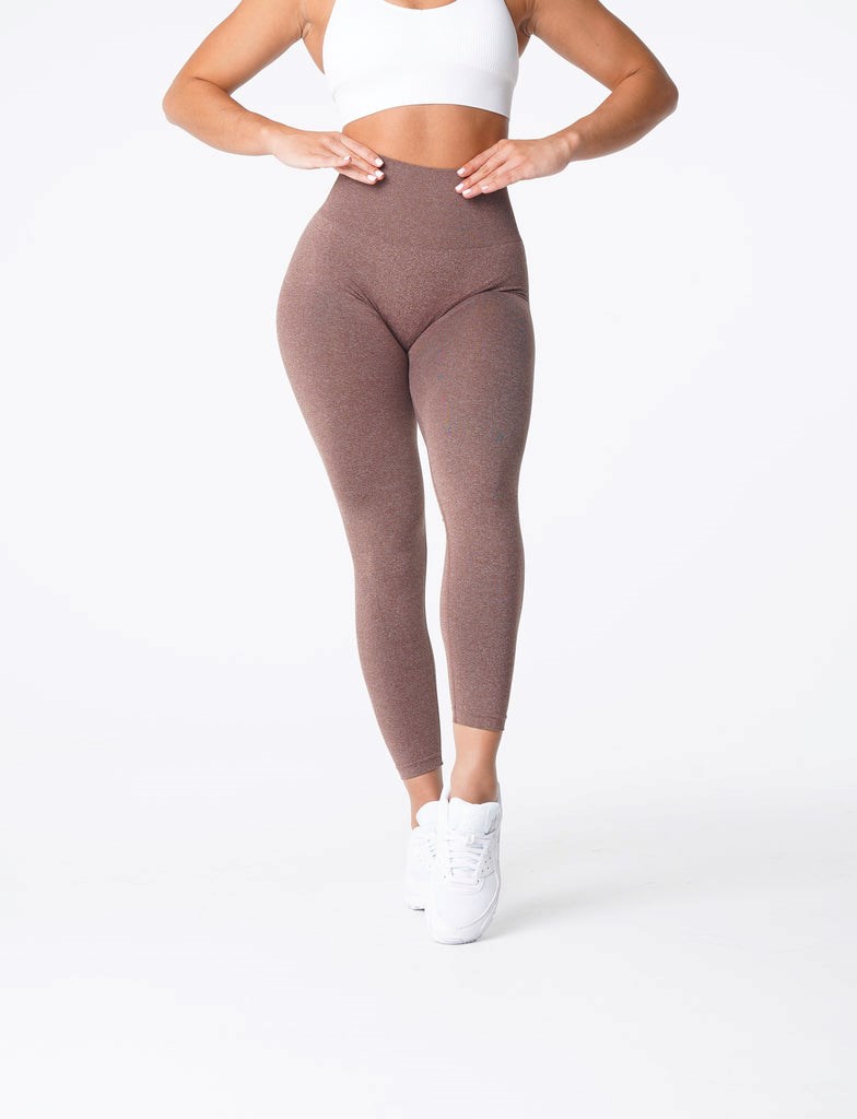 NVGTN Curve Seamless Leggings Cocoa | GFN-570481