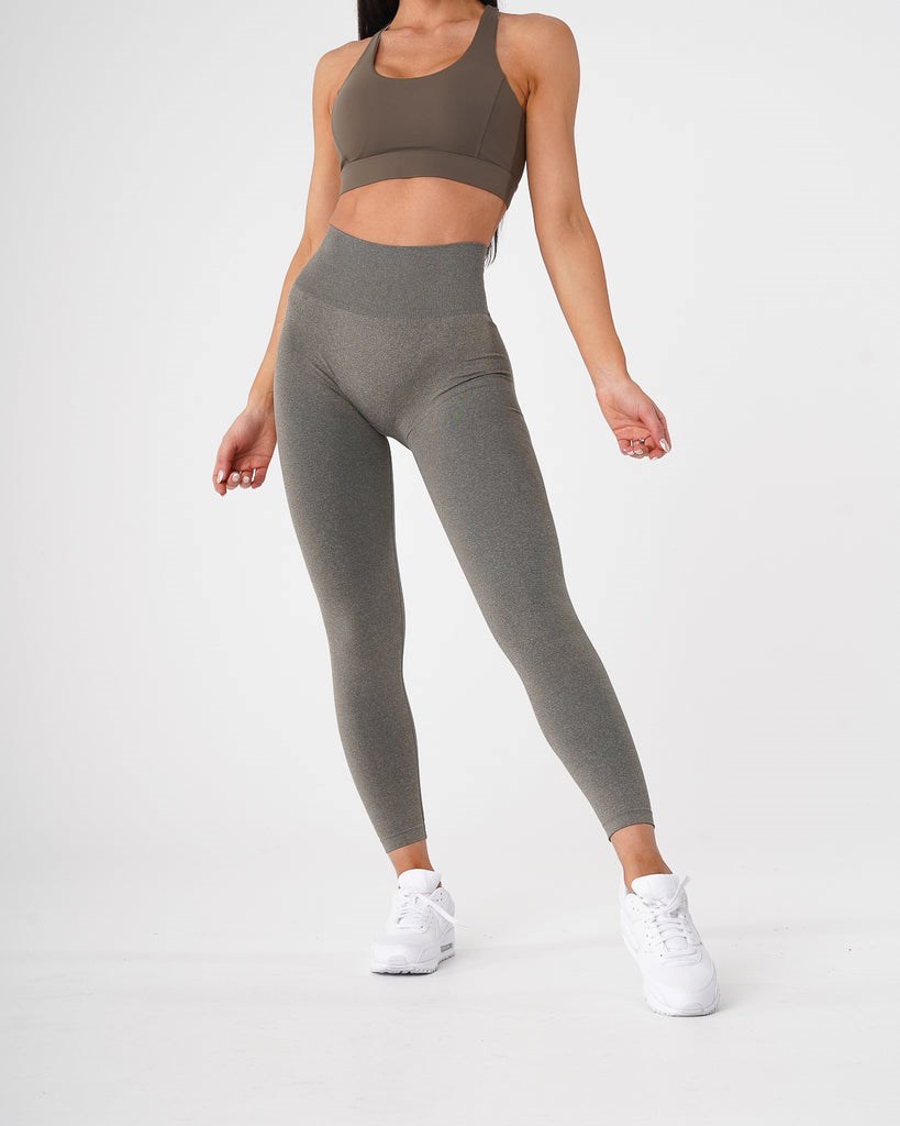 NVGTN Curve Seamless Leggings Hnedožltý Zelene | SGU-645130