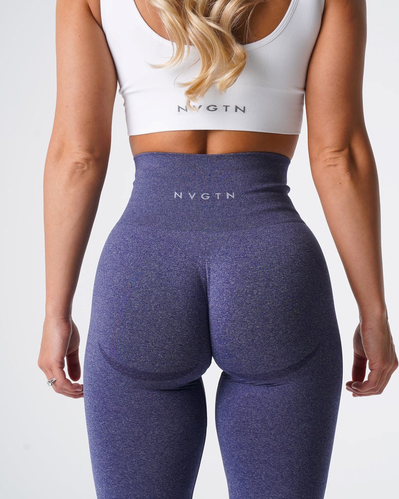 NVGTN Curve Seamless Leggings Indigo | QHE-651230