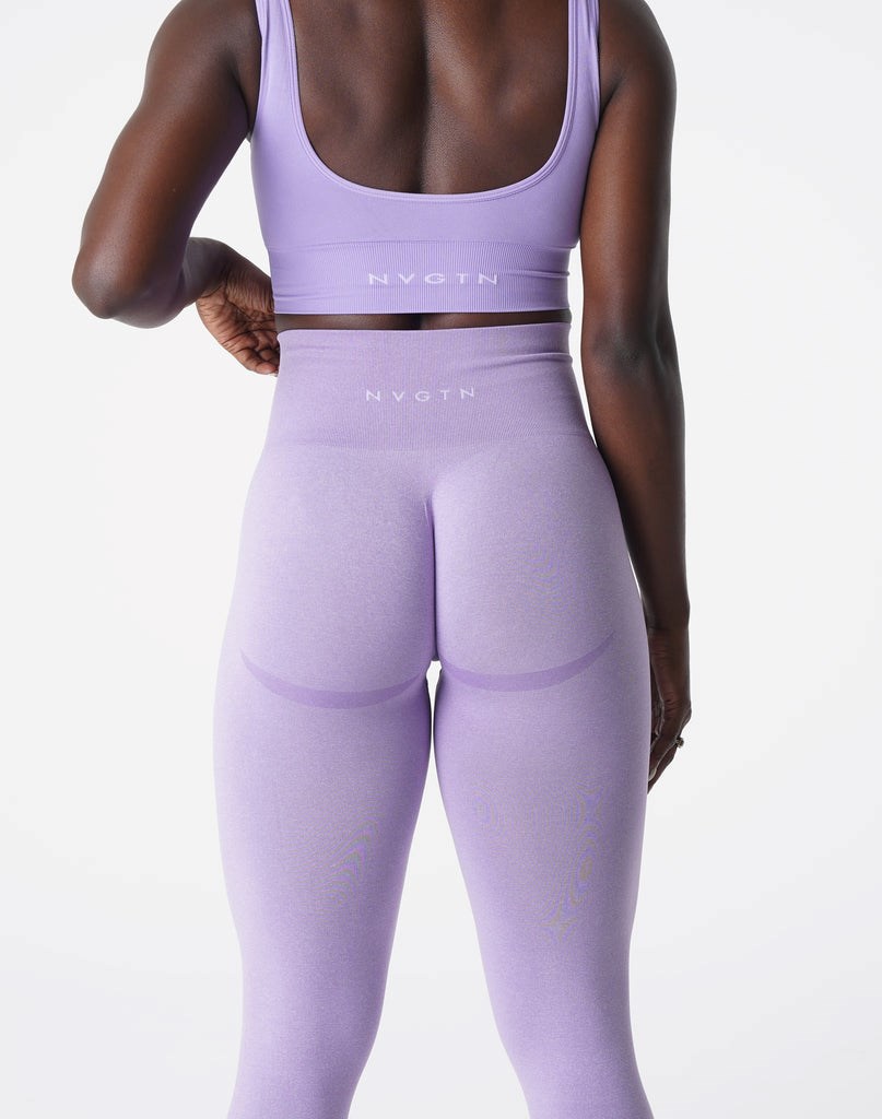 NVGTN Curve Seamless Leggings Lilac | FUS-042973