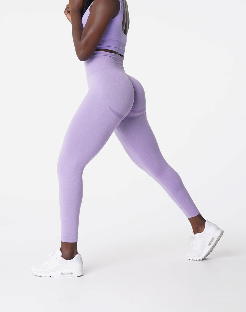 NVGTN Curve Seamless Leggings Lilac | FUS-042973