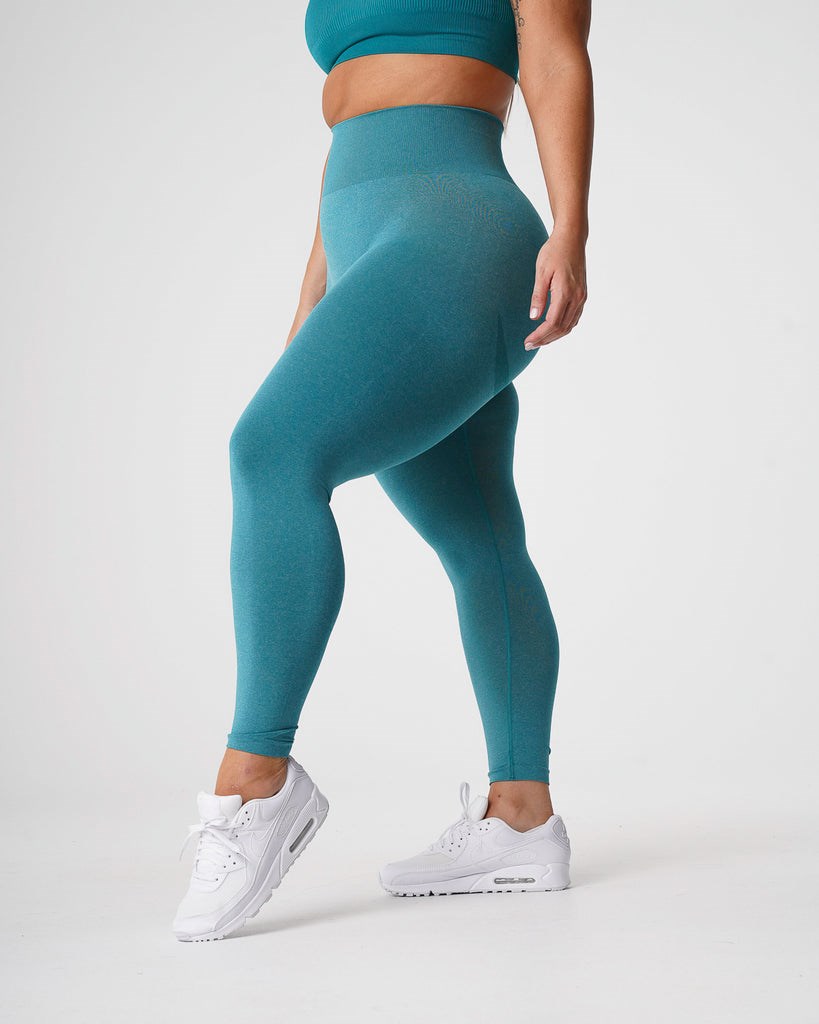 NVGTN Curve Seamless Leggings Teal | GEN-204913