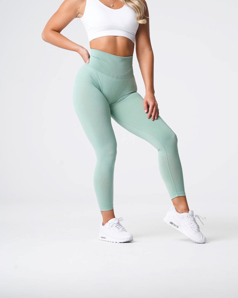 NVGTN Curve Seamless Leggings Zelene | BAZ-215348