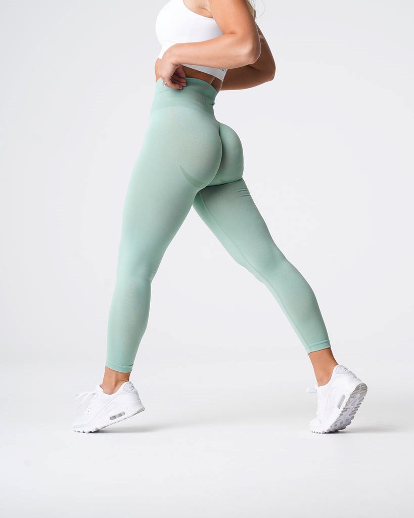 NVGTN Curve Seamless Leggings Zelene | BAZ-215348