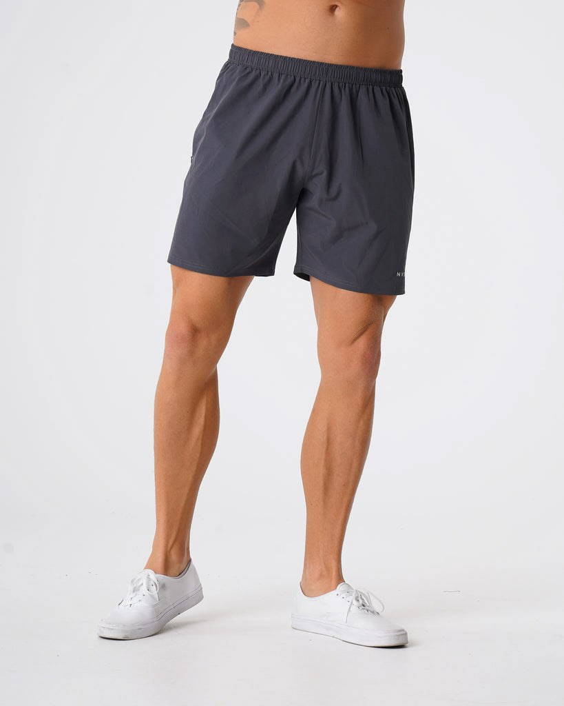 NVGTN Flex Shorts Charcoal | HZW-913805