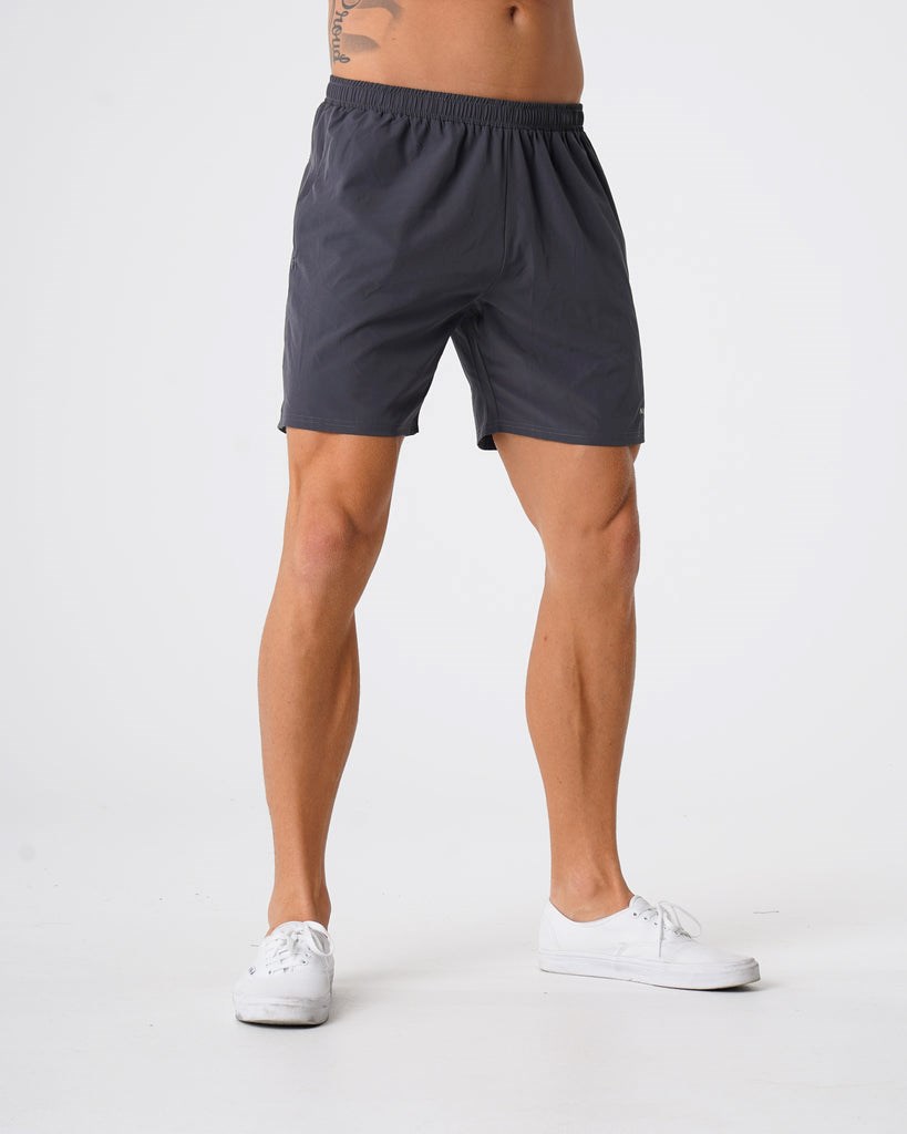 NVGTN Flex Shorts Charcoal | HZW-913805