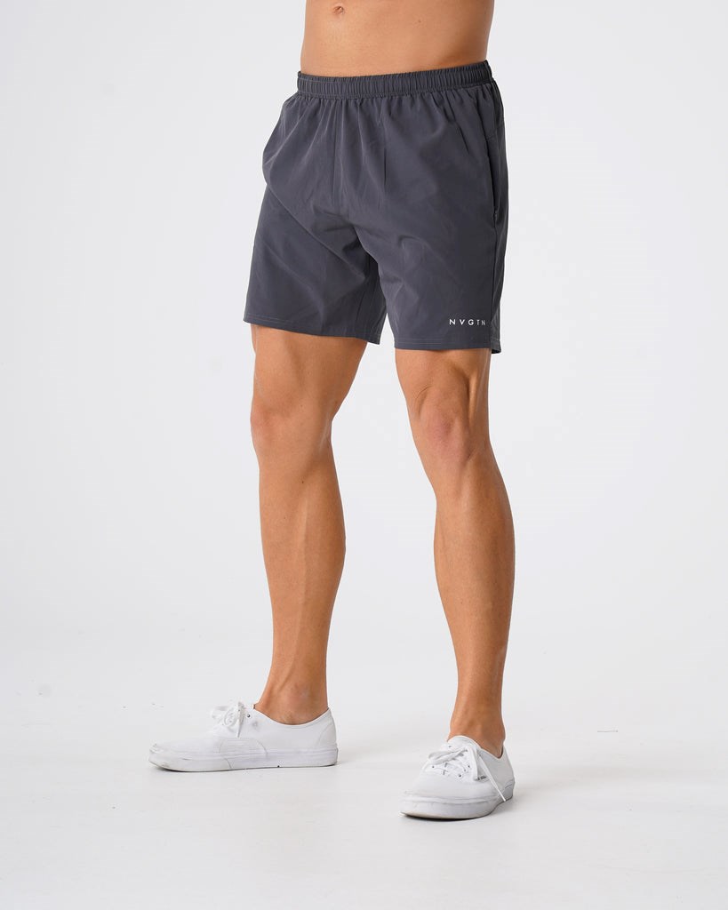 NVGTN Flex Shorts Charcoal | HZW-913805