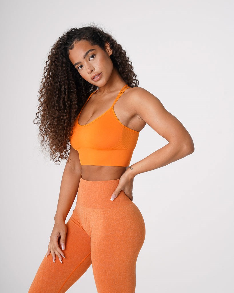 NVGTN Flourish Seamless Bra Clementine | QMJ-092571