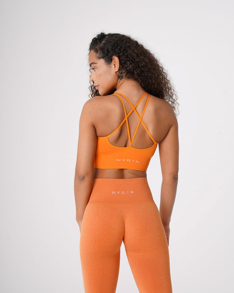 NVGTN Flourish Seamless Bra Clementine | XRK-613579