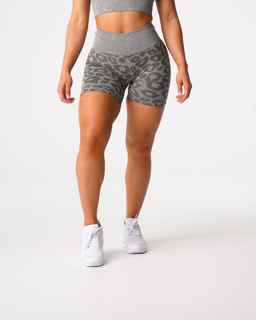 NVGTN Leopard Seamless Shorts Hnedožltý Zelene | RFC-031427