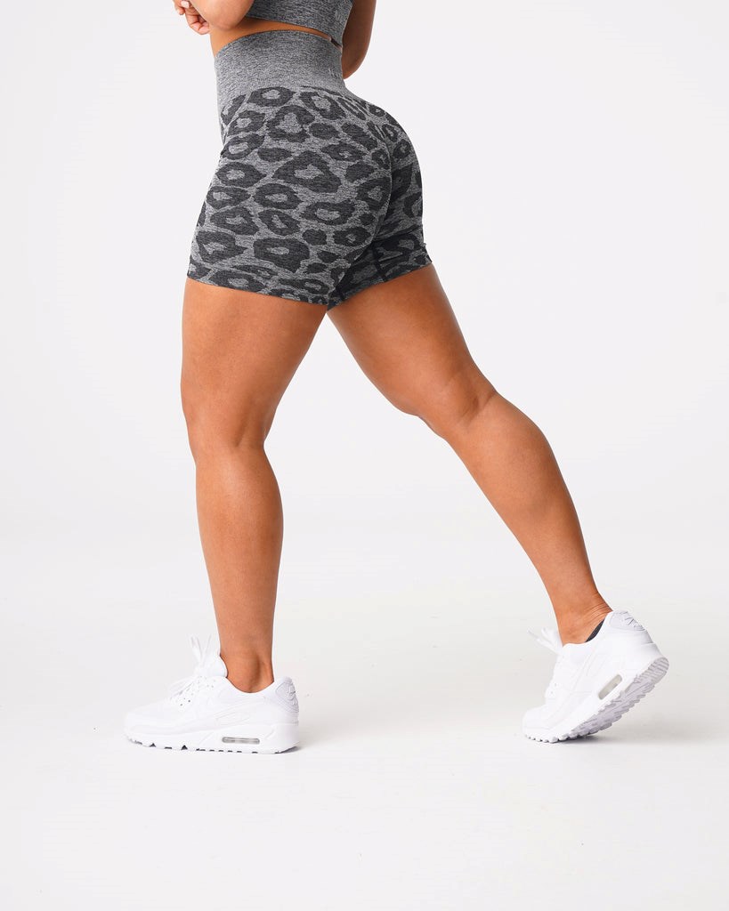 NVGTN Leopard Seamless Shorts Čierne | HOU-643710