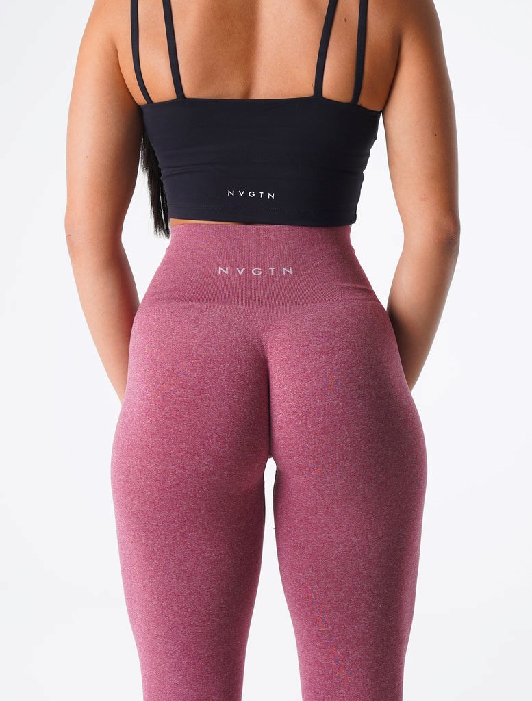 NVGTN NV Seamless Leggings Bordove | HXW-938201