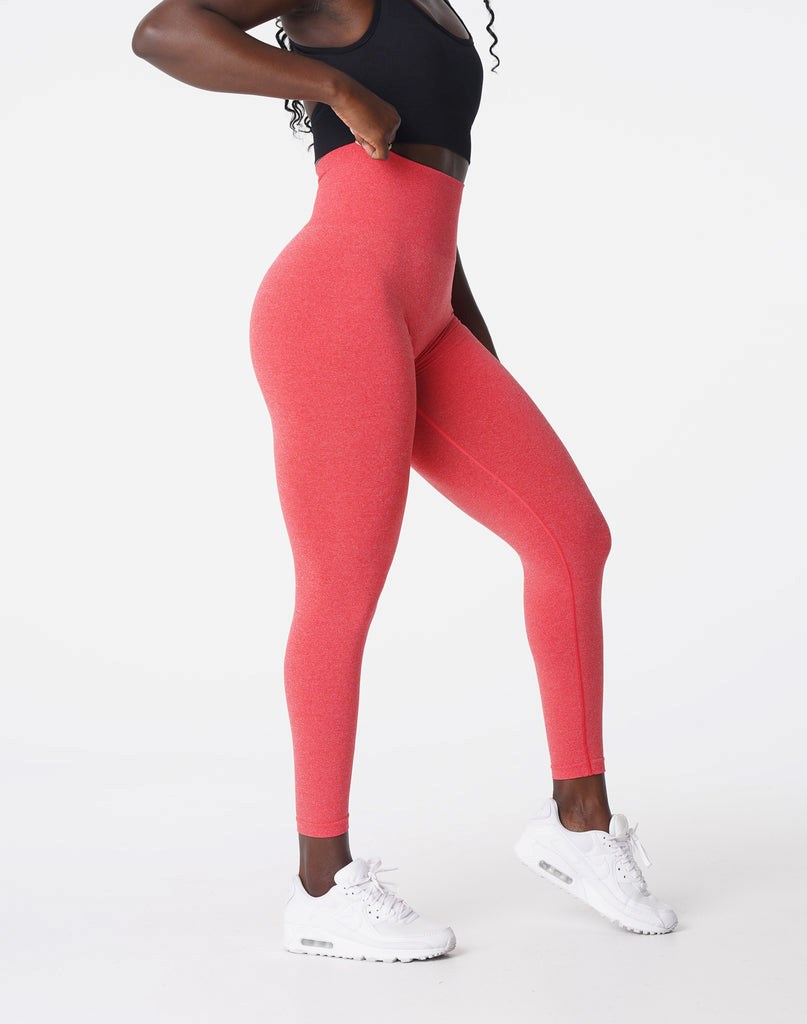 NVGTN NV Seamless Leggings Candy Apple | HMA-573021