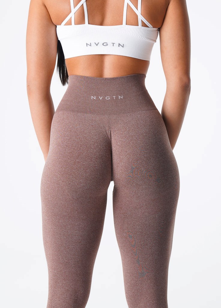 NVGTN NV Seamless Leggings Cocoa | KGW-981342