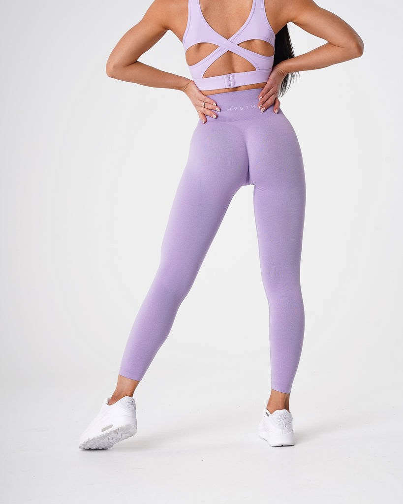 NVGTN NV Seamless Leggings Lilac | SHU-134762