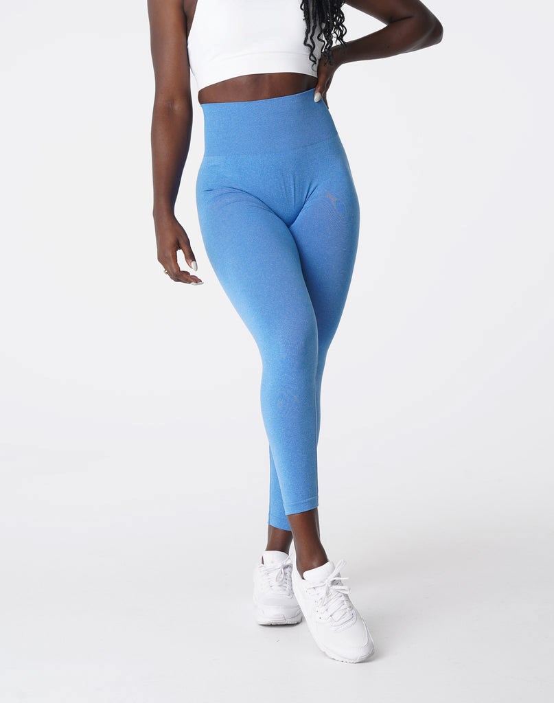 NVGTN NV Seamless Leggings Modre | DSA-614072