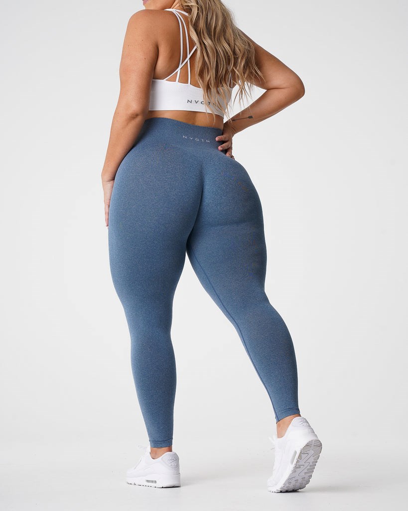 NVGTN NV Seamless Leggings Modre | MVW-795306