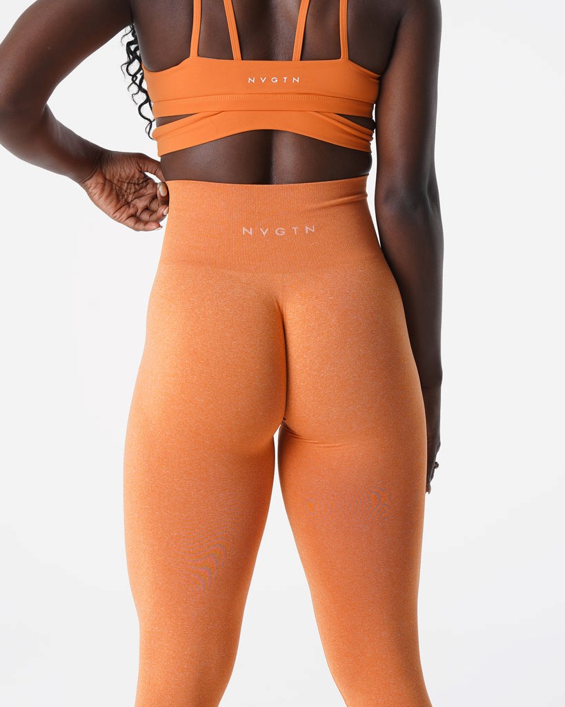 NVGTN NV Seamless Leggings Oranžové | HJV-906324