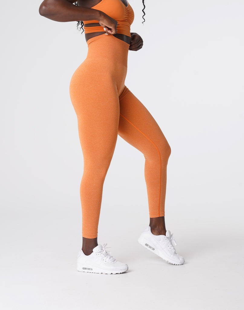 NVGTN NV Seamless Leggings Oranžové | HJV-906324