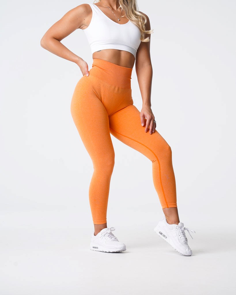 NVGTN NV Seamless Leggings Oranžové | UYT-169782