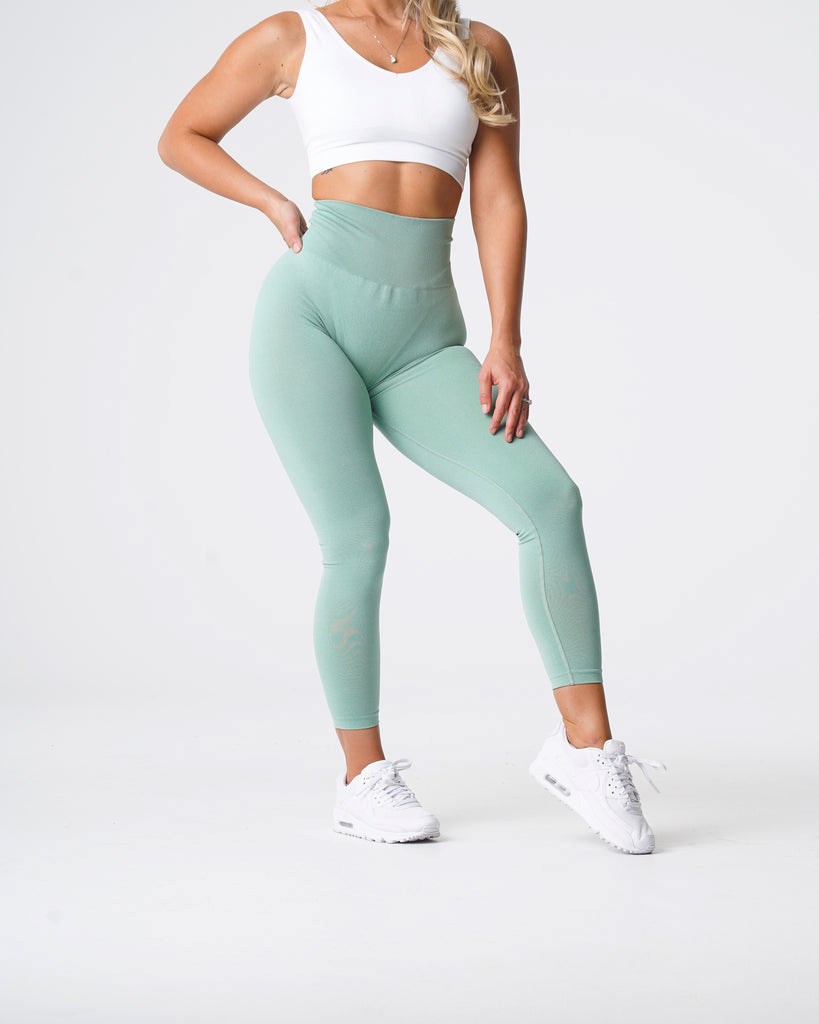 NVGTN NV Seamless Leggings Zelene | MSX-720618