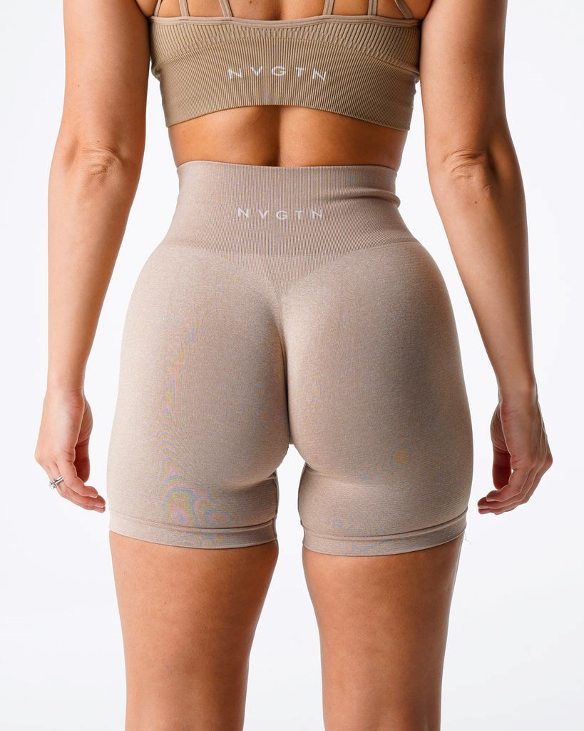 NVGTN Pro Seamless Shorts Béžové | YTF-879026