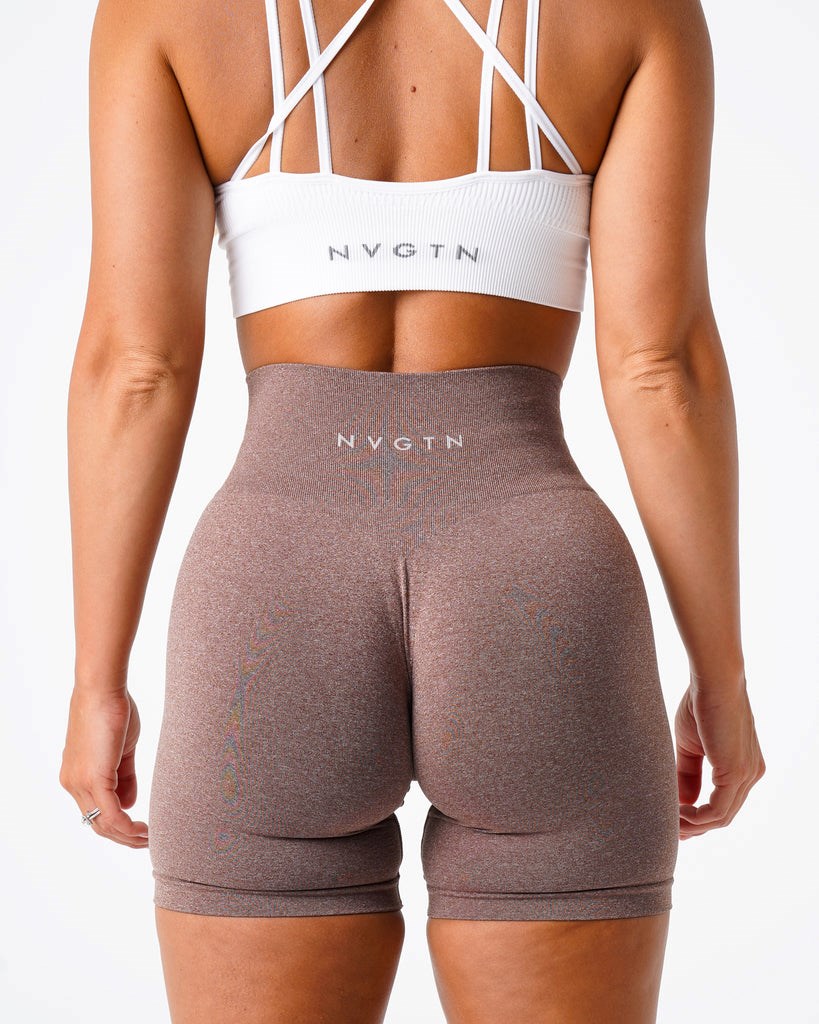 NVGTN Pro Seamless Shorts Cocoa | KOG-523481